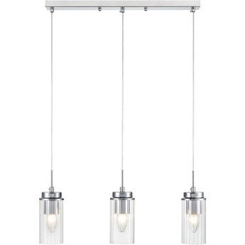 Подвес LUMION ISHA 8102/3A COMFI LN25 Е14 3*40W 220V хром/прозрачный металл/металл